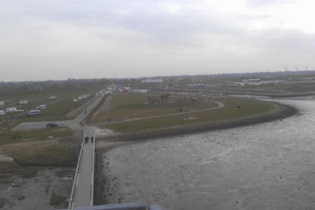 Nordsee Und Natur. Gemuetliche Fewo Mit Deichblick Dorum-Neufeld Exterior foto