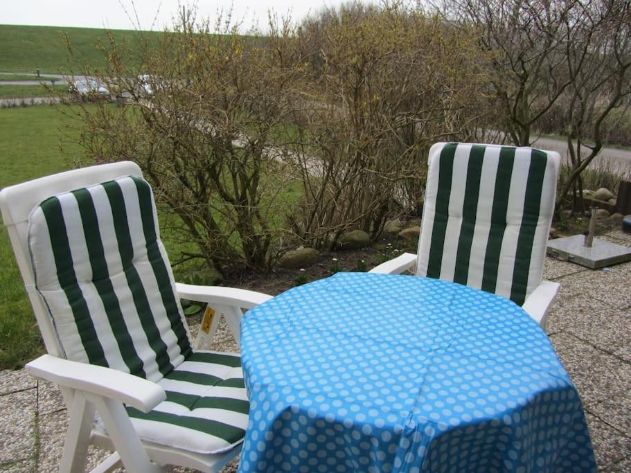 Nordsee Und Natur. Gemuetliche Fewo Mit Deichblick Dorum-Neufeld Exterior foto